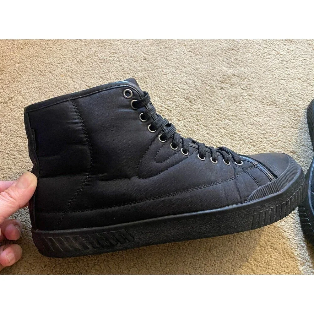 Tretorn Skymra Mid SL GTX Black Sneaker Boots Leather Toe Men’s Size 10
